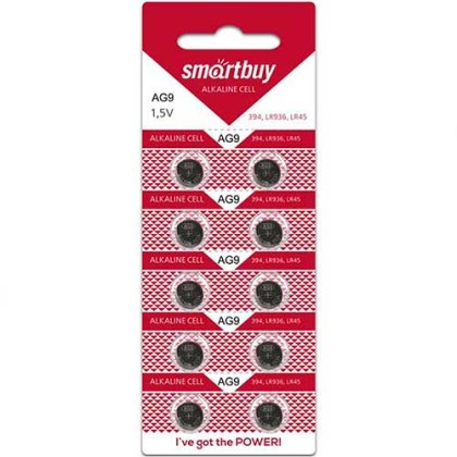 Батарейка часовая Smartbuy AG9-10B (200/2000) SBBB-AG9-10B