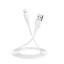 Usb Кабель-зарядка Lightning Borofone BX18 Optimal 2.4A 1м силиконовый белый