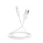 Usb Кабель-зарядка Lightning Borofone BX18 Optimal 2.4A 1м силиконовый белый