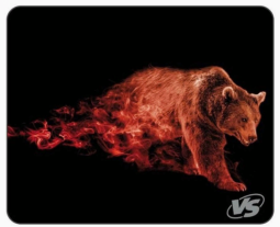 Perfeo Коврик для компьютерной мыши "Flames", "Бурый медведь", (240*320*3 мм), ткань+рез. основание