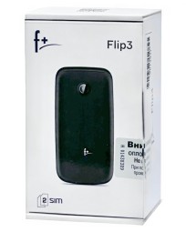 Мобильный телефон F+ Flip 3 2.8"/240x320/1000mAh/2 SIM//MicroSD/ чёрный