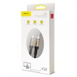 Кабель-зарядка Type-C на Type-C Baseus Cafule 100W 1м (CATKLF-SV1) черно-золотистый