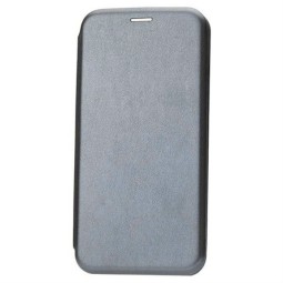 Чехол-книжка Xiaomi redmi Note 10 Fashion Case кожаная боковая серая