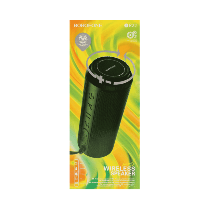 Bluetooth колонка Borofone BR22 BT5.1/1200mAh/2ч/10Вт/TF/AUX/USB темно-зеленая