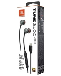 Наушники с микрофоном JBL T310C Type-C черные