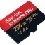 micro SDXC карта памяти SanDisk 256GB Cl10 Extreme Pro A2 V30 UHS-I U3 (200 Mb/s) + SD адаптер