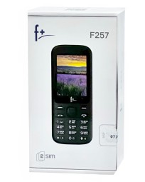 Мобильный телефон F+  F257  2.4"/240x320/1000mAh/2 SIM//MicroSD/ чёрный