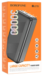 Powerbank Borofone J27B 30000mAh 2USB+Micro+Type-C черный