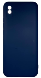 Накладка для Xiaomi Redmi 9А Silicone cover без логотипа синяя