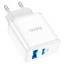 Сетевое зар. устр. Hoco C105A 1USB/1С PD/QC3.0 3A 20W белое