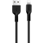 Usb Кабель-зарядка Lightning Hoco X20 Flash 2.0A 3м силиконовый черный