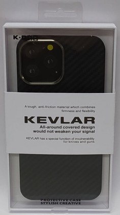 Накладка для i-Phone 13 Pro Max K-Doo Kevlar пластик черная