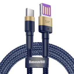 Usb Кабель-зарядка TYPE-C Baseus Cafule 5A 40W 1м (CATKLF-PV3) черно-золотистый