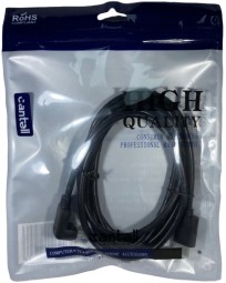 Кабель HDMI - HDMI v1.4 Cantell 1.8м угловой черный