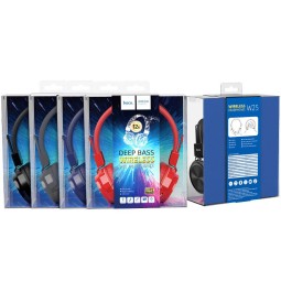 Стереонаушники полноразмерные Hoco W25 Promise с микрофоном V5.0 синий
