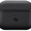 Чехол для Airpods Pro/Pro 2 Pitaka Magez Case 600D черно-серый