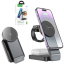 Беспроводное зарядное устройство 3in1 смартфон/Watch/AirPods Hoco CQ3 15W черное