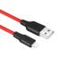 Usb Кабель-зарядка Lightning Hoco X21 Silicone 2A 1м мягкий силиконовый красный
