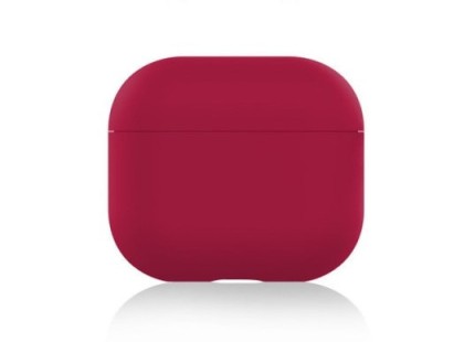 Силиконовый чехол для AirPods 3 бордовый