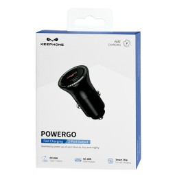 Автомобильное заряд. устр. Keephone Powergo 1USB/1C 48W черный