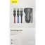 Автомобильное заряд. устр. Baseus Digital Display 2USB 2.4A с каб. 3в1 TZCCBX-0G серое