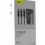 Автомобильное заряд. устр. Baseus Digital Display 2USB 2.4A с каб. 3в1 TZCCBX-0G серое