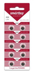 Батарейка часовая Smartbuy AG2-10B (200/2000) SBBB-AG2-10B