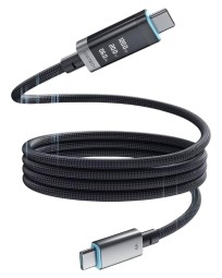 Usb Кабель-зарядка Type-C на Type-C Cuktech CMC615P 6A 240W 1.5м черный