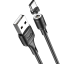 Usb Кабель-зарядка магнитный Type-C Hoco X52 Sereno 3A 1м силиконовый черный