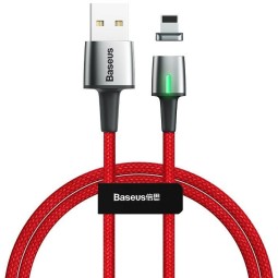 Usb Кабель-зарядка Lightning Baseus Zinc Magnetic 1м (CALXC-A09) красный