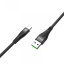 Usb Кабель-зарядка Micro Hoco U38 4A 1.2м в нейлоновой оплётке красный