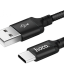 Usb Кабель-зарядка Type-C Hoco X14 Times speed 2.4A 1м в тканевой оплетке черный