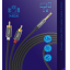 Аудиокабель AUX 3,5mm на 2xRCA Hoco UPA10 серый
