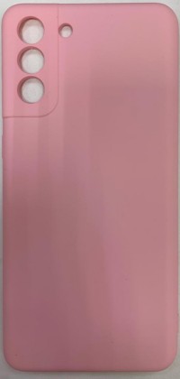 Накладка для Samsung Galaxy S21+ Silicone cover без логотипа светло-розовая
