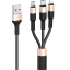 Usb Кабель-зарядка Hoco X26 Xpress 3в1 Micro/Lightning/Type-C 1м черный