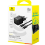 Сетевое зар. устр. Baseus Palm Charger 1USB/1C 30W кабель Type-C на Type-C P1011160A113-01 черное