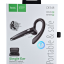 Bluetooth-гарнитура Hoco DES48 BT5.3/60mAh (400mAh) черная