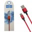 Usb Кабель-зарядка Type-C Hoco X14 Times speed 3A 2м в тканевой оплётке красный