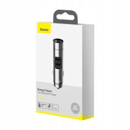 Автомобильное заряд. устр. Baseus Energy Car Wireless 2USB 3.1A Wireless 5.0 CCNLZ-0S серебристое