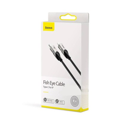 Кабель-зарядка Type-C на Lightning Baseus Fish Eye 18W 1м (CATLYY-01) черный