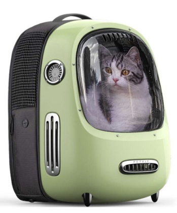 Сумка-переноска для животных Xiaomi Petkit Fresh Wind Cat Backpack (P7701) зеленая