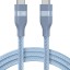 Usb Кабель-зарядка Type-C на Type-C Anker Ultra-Soft (A82E2631) 240W 0.9м синий