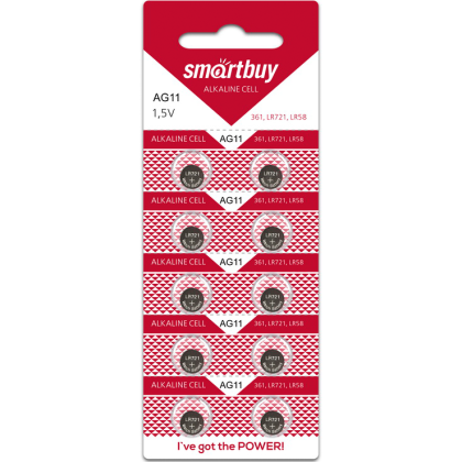 Батарейка часовая Smartbuy AG11-10B (200/2000) SBBB-AG11-10B