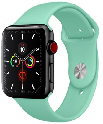 Сменный браслет силиконовая для Apple Watch 42mm бирюзовый