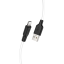 Usb Кабель-зарядка Lightning Hoco X21 Plus 2.4A 2м мягкий силиконовый белый