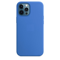 Чехол-накладка  i-Phone 12/12 Pro Silicone icase  №38 тёмно-голубая