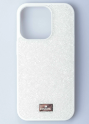 Накладка для i-Phone 15 Pro 6.1" Swarovski белая