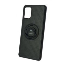 Чехол-накладка для Samsung Galaxy A71 силикон iface с держателем черный