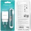 Сетевое зар. устр. Borofone BA20A с шнуром Lightning 1USB 2.1A белое