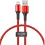 Usb Кабель-зарядка Lightning Baseus Halo 25см (CALGH-D09) красный